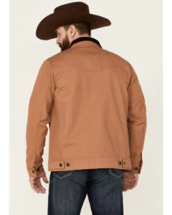 Blue Ranchwear Men's Copper Duck Canvas Button-Front Trucker Rust Jacket  -Cowboy Pradise 2000366613 220 P5