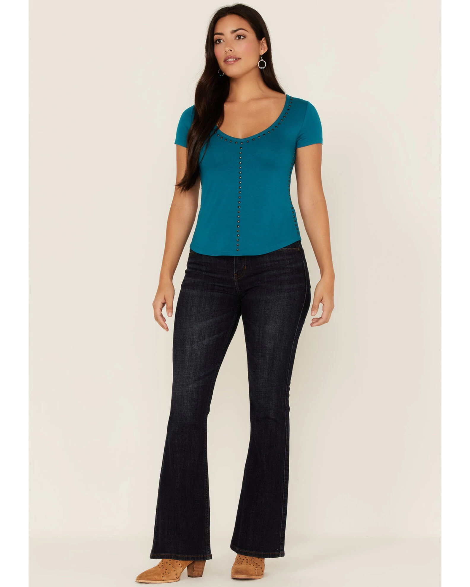 Idyllwind Women's Honky Tonk Studded Tee 2 Idyllwind Women's Honky Tonk Studded Tee - Image 2