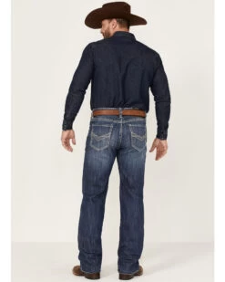 Rock & Roll Denim Men's Dark Wash Double Barrel Stretch Relaxed Straight Jeans 6 Rock & Roll Denim Men's Dark Wash Double Barrel Stretch Relaxed Straight Jeans -Cowboy Pradise 2000367642 201 P3