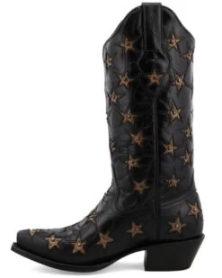 Black Star Women's Marfa Star Inlay Studded Leather Western Boot - Snip Toe  -Cowboy Pradise 2000367956 001 P3