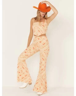 Show Me Your Mumu Women's Belmont Paisley Print Pull On Trouser Pants