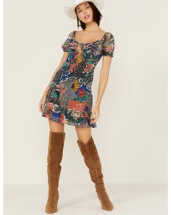 Molly Bracken Women's Summer Nights Mini Print Dress