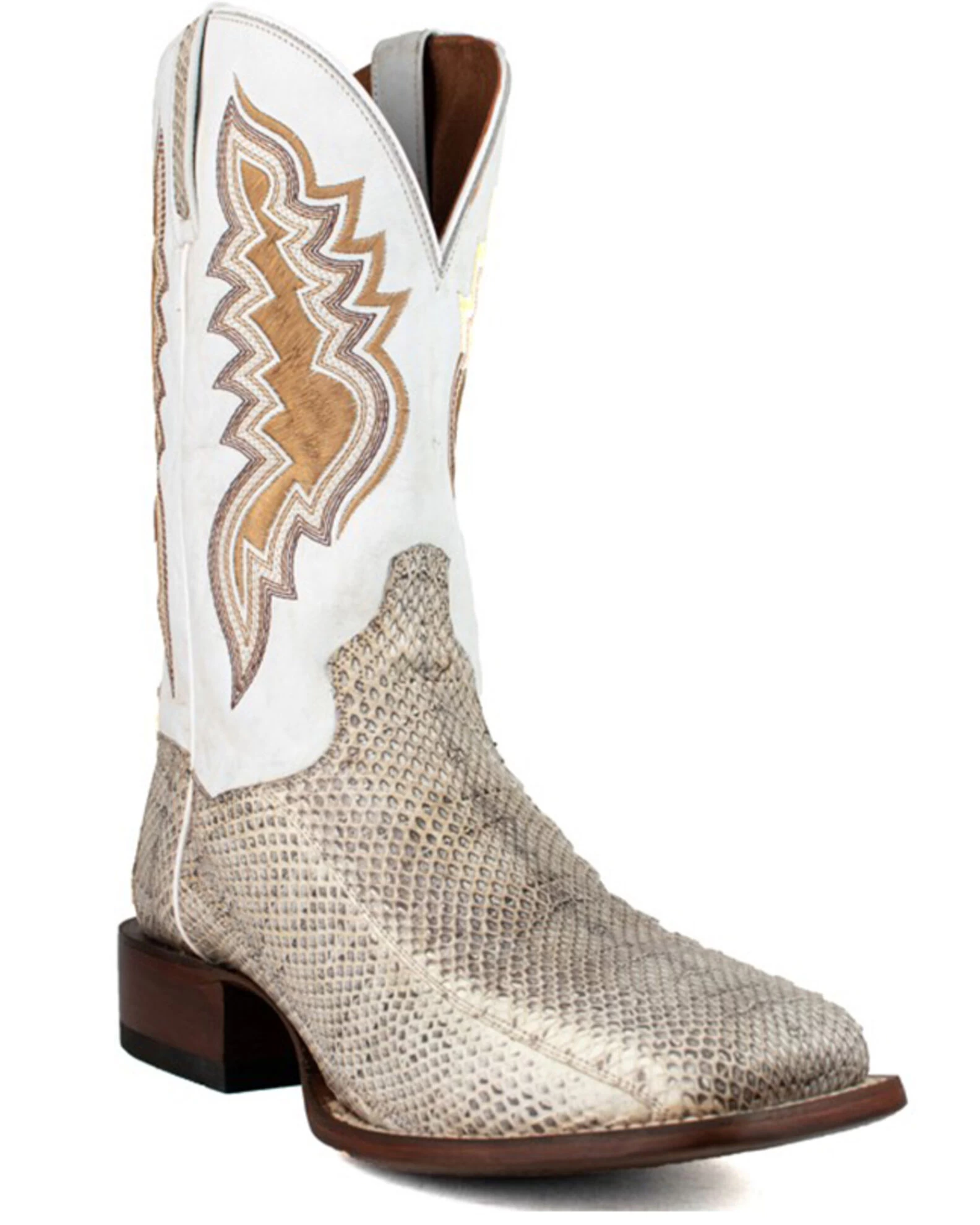 Dan Post Men's Exotic Water Snake Western Boots - Broad Square Toe 1 Dan Post Men's Exotic Water Snake Western Boots - Broad Square Toe