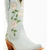 Liberty Black Women's Nina Rose Embroidery Western Boots - Snip Toe