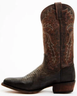 Dan Post Men's Exotic Teju Lizard Leather Tall Western Boots - Round Toe -Cowboy Pradise 2000371050 201 P3