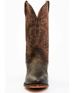 Dan Post Men's Exotic Teju Lizard Leather Tall Western Boots - Round Toe -Cowboy Pradise 2000371050 201 P4