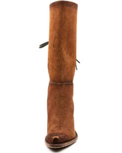 Dan Post Women's Corsette Back Lace Tall Western Leather Boots - Snip Toe -Cowboy Pradise 2000371097 600 P4