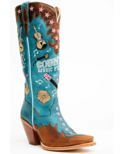 Dan Post Women's Nashville Music Festival Embroidered Western Tall Boots - Snip ToeÂ