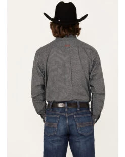 Ariat Men's Team Massimo Diamond Geo Print Logo Button Down Western Shirt  -Cowboy Pradise 2000371684 021 P4