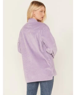 Wrangler Women's Corduroy Long Sleeve Snap Western Overshirt -Cowboy Pradise 2000372605 570 P4