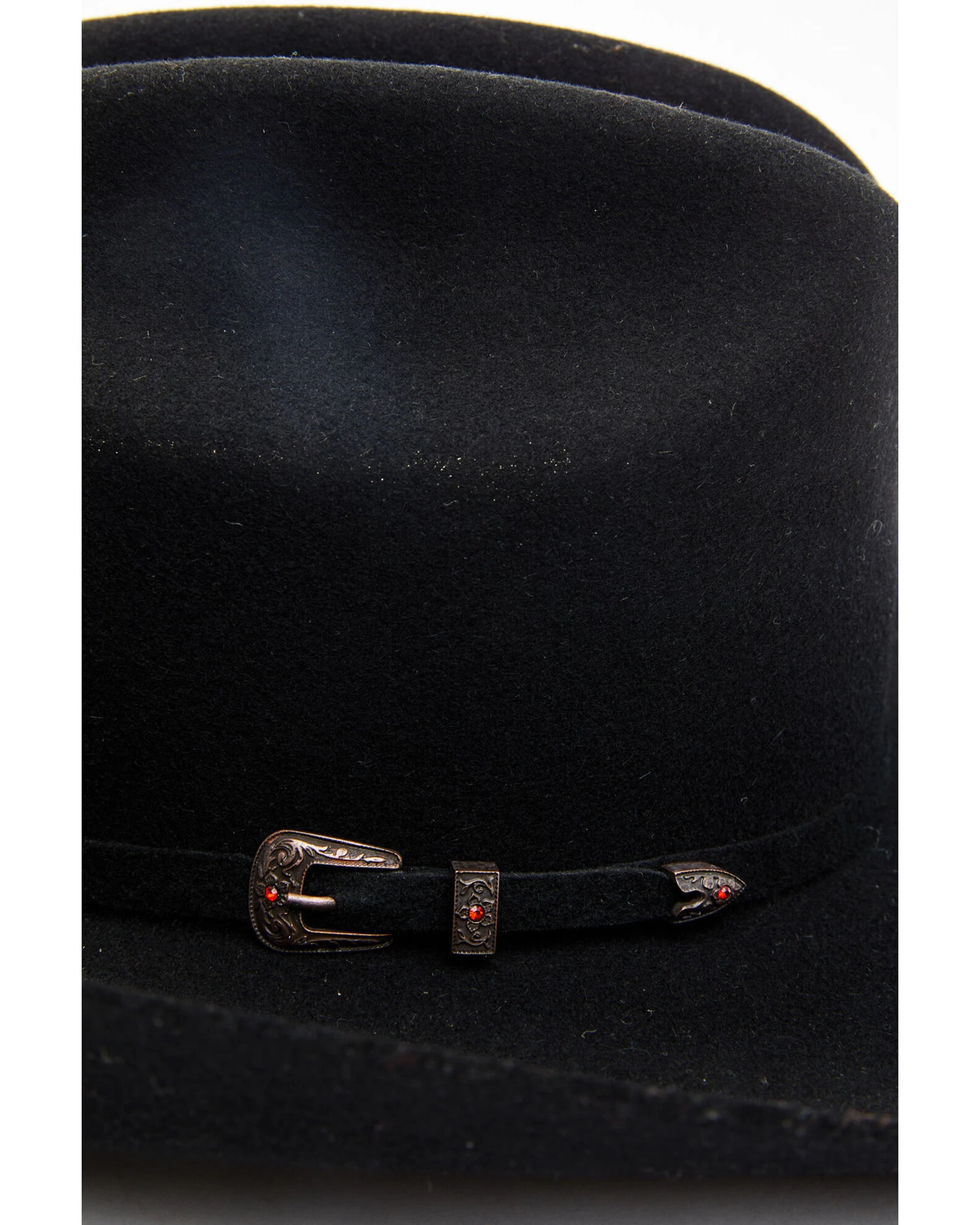 Cody James Men's 5X Self Band Cattleman Fur Blend Western Hat - Black 2 Cody James Men's 5X Self Band Cattleman Fur Blend Western Hat - Black - Image 2