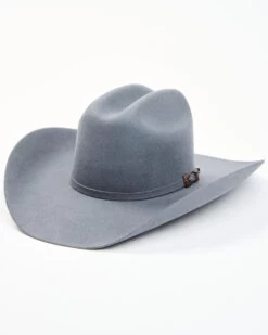 Cody James Men's 5X Self Band Cattleman Fur Blend Western Hat - Granite