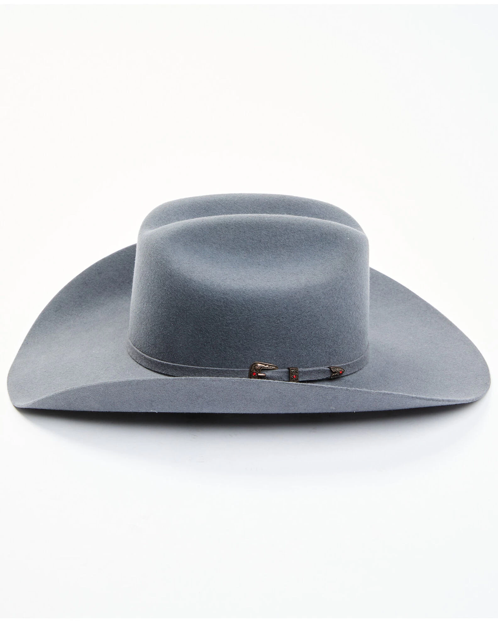 Cody James Men's 5X Self Band Cattleman Fur Blend Western Hat - Granite 3 Cody James Men's 5X Self Band Cattleman Fur Blend Western Hat - Granite - Image 3