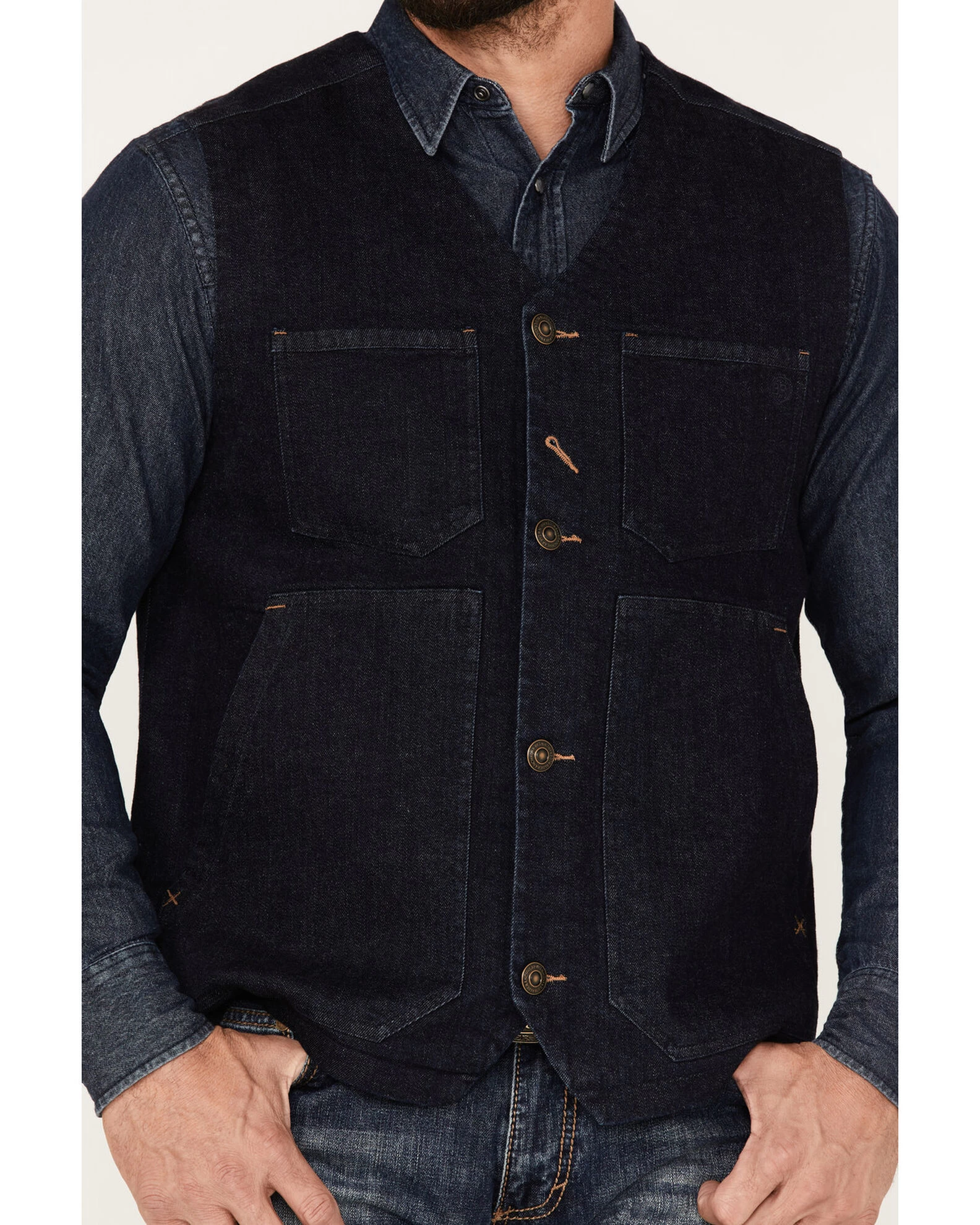 Blue Ranchwear Men's Duck Vest 3 Blue Ranchwear Men's Duck Vest - Image 3