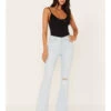 Idyllwind Women's Light Wash West Avenue High Risin Distressed Flare Jeans