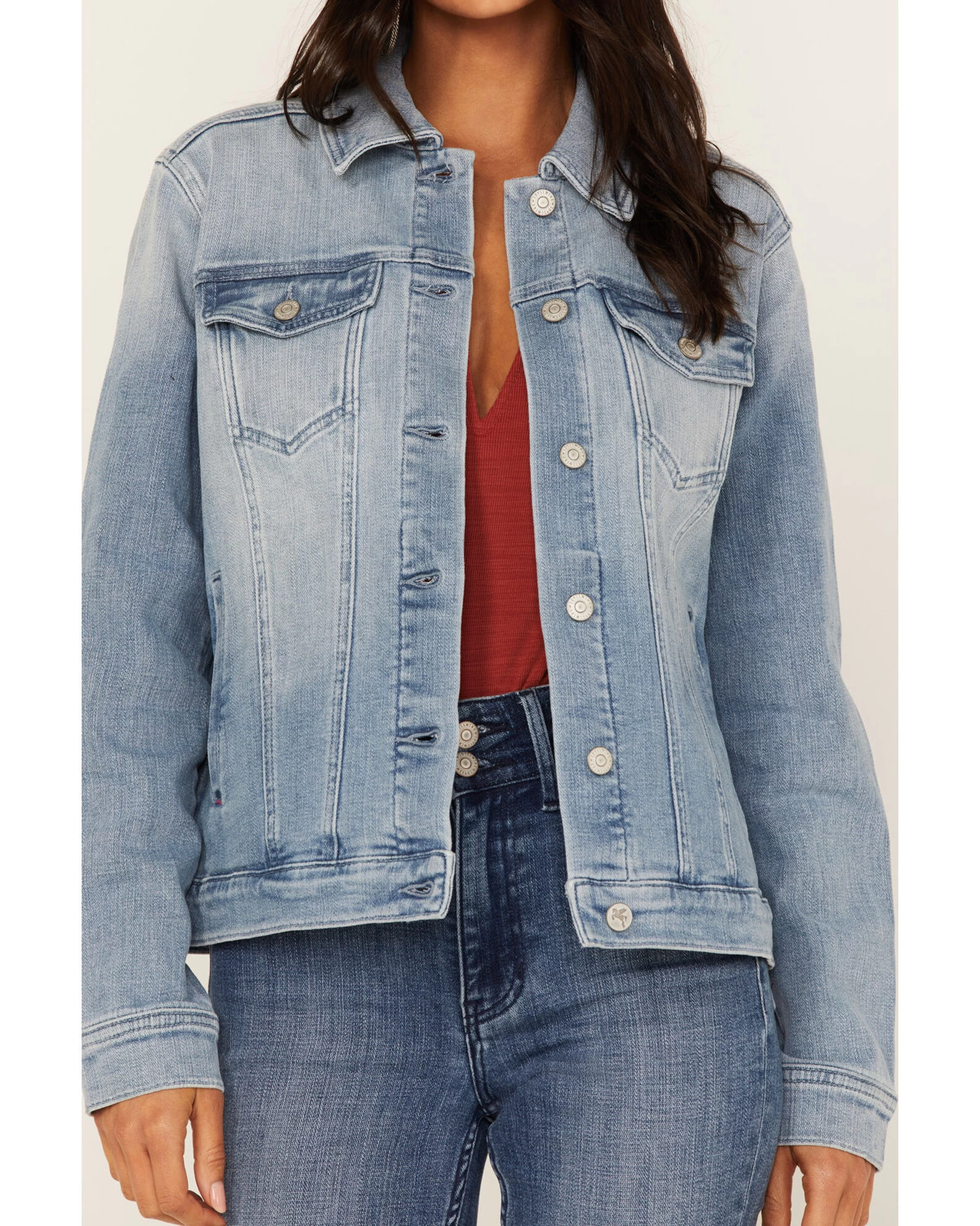 Idyllwind Women's Light Wash Wild Spirit Embroidered Denim Jacket 2 Idyllwind Women's Light Wash Wild Spirit Embroidered Denim Jacket - Image 2