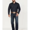 Cinch Men's Grant Dark Stonewash Relaxed Bootcut Stretch Performance Jeans