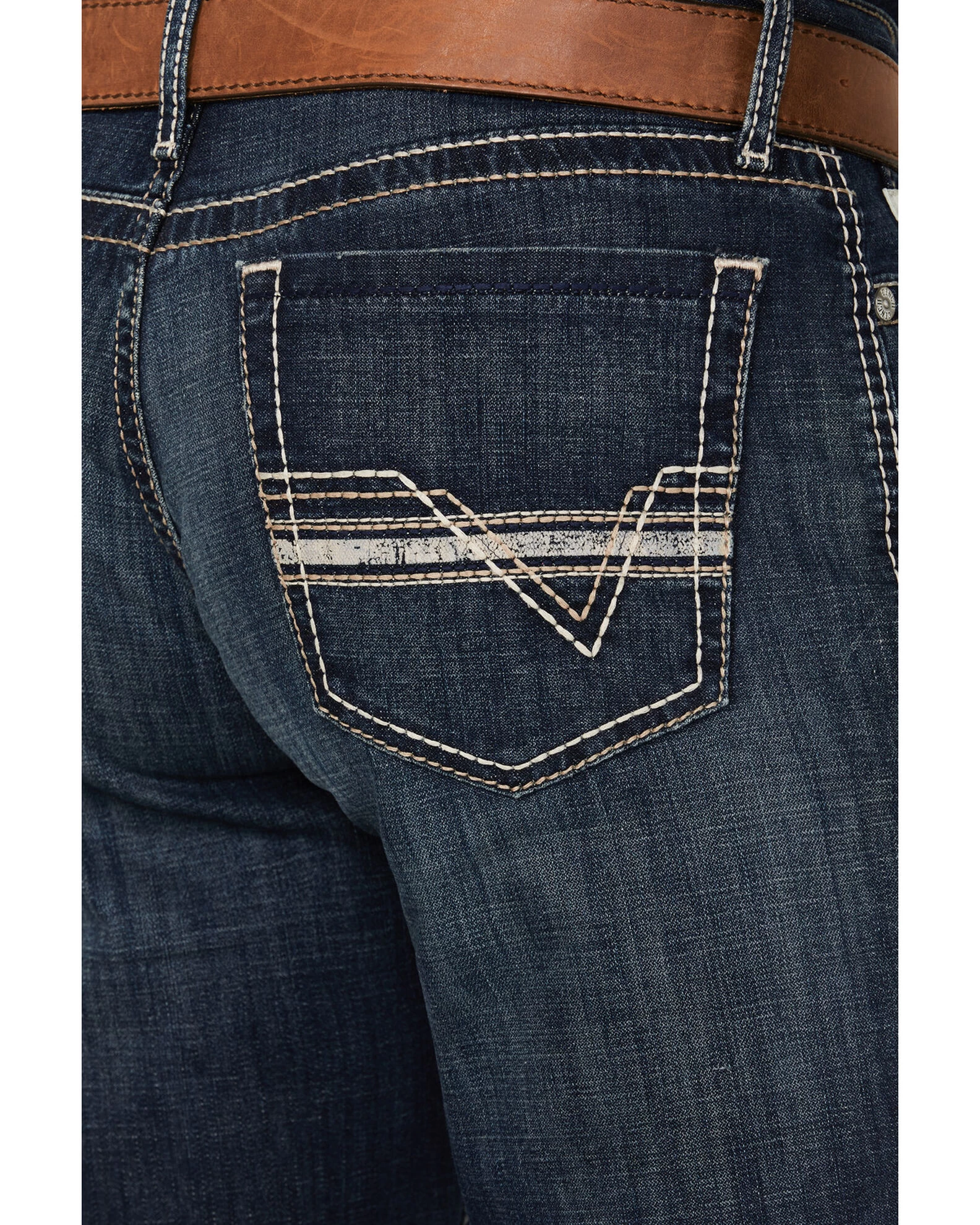 Cinch Men's Grant Dark Stonewash Relaxed Bootcut Stretch Performance Jeans 4 Cinch Men's Grant Dark Stonewash Relaxed Bootcut Stretch Performance Jeans - Image 4