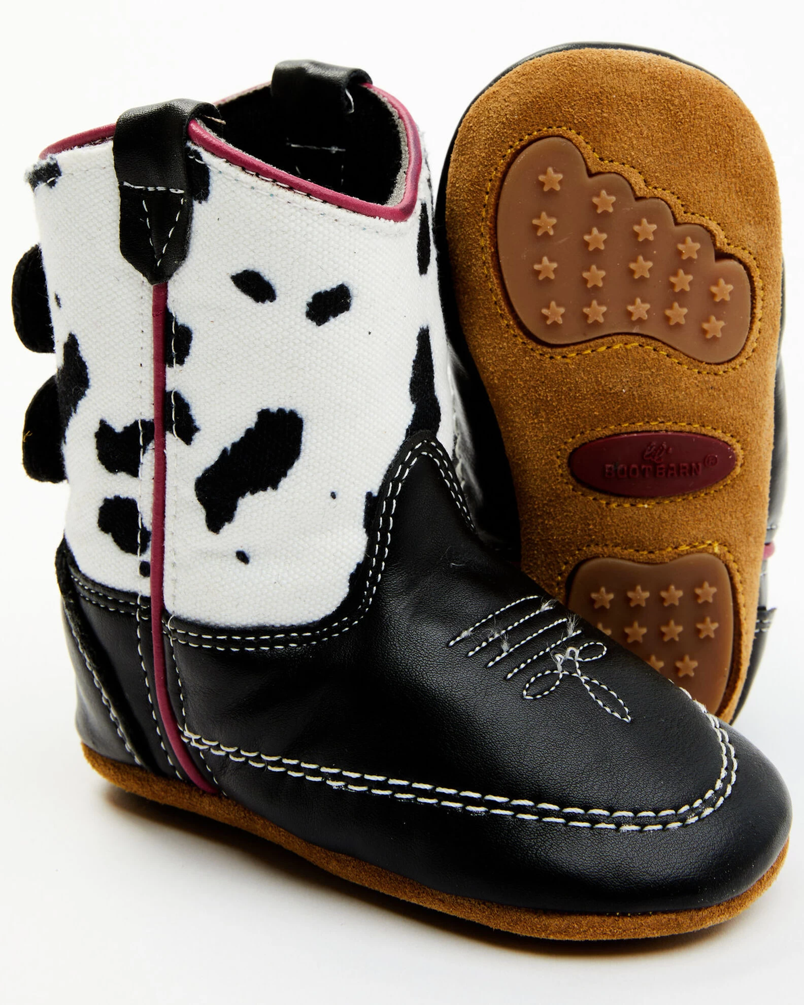 Shyanne Infant Girls' Elsi Cowprint Poppet Boots 2 Shyanne Infant Girls' Elsi Cowprint Poppet Boots - Image 2