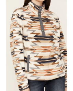 Cinch Women's Southwestern Print Polar Fleece Western Pullover -Cowboy Pradise 2000374505 200 P3