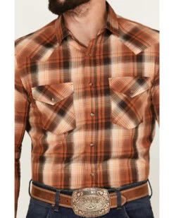 Pendleton Men's Frontier Plaid Long Sleeve Snap Western Shirt -Cowboy Pradise 2000374651 220 P3