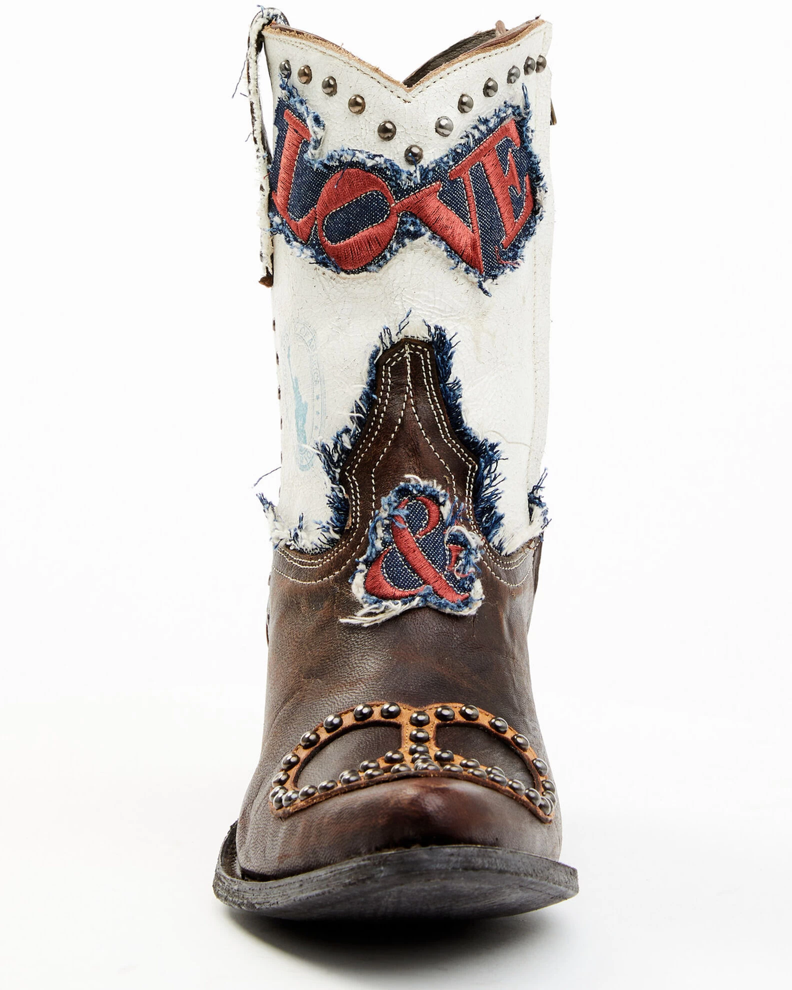 Yippee Ki Yay By Old Gringo Women's Love & Peace Studded Fashion Leather Booties - Pointed Toe 4 Yippee Ki Yay By Old Gringo Women's Love & Peace Studded Fashion Leather Booties - Pointed Toe - Image 4