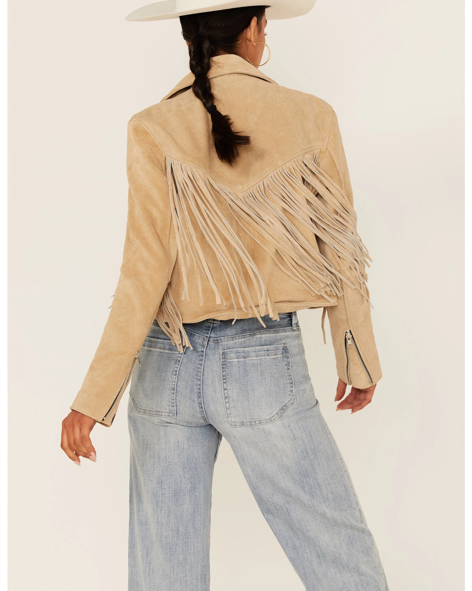 Understated Leather Women's Fearless Fringe Suede Jacket 5 Understated Leather Women's Fearless Fringe Suede Jacket - Image 5