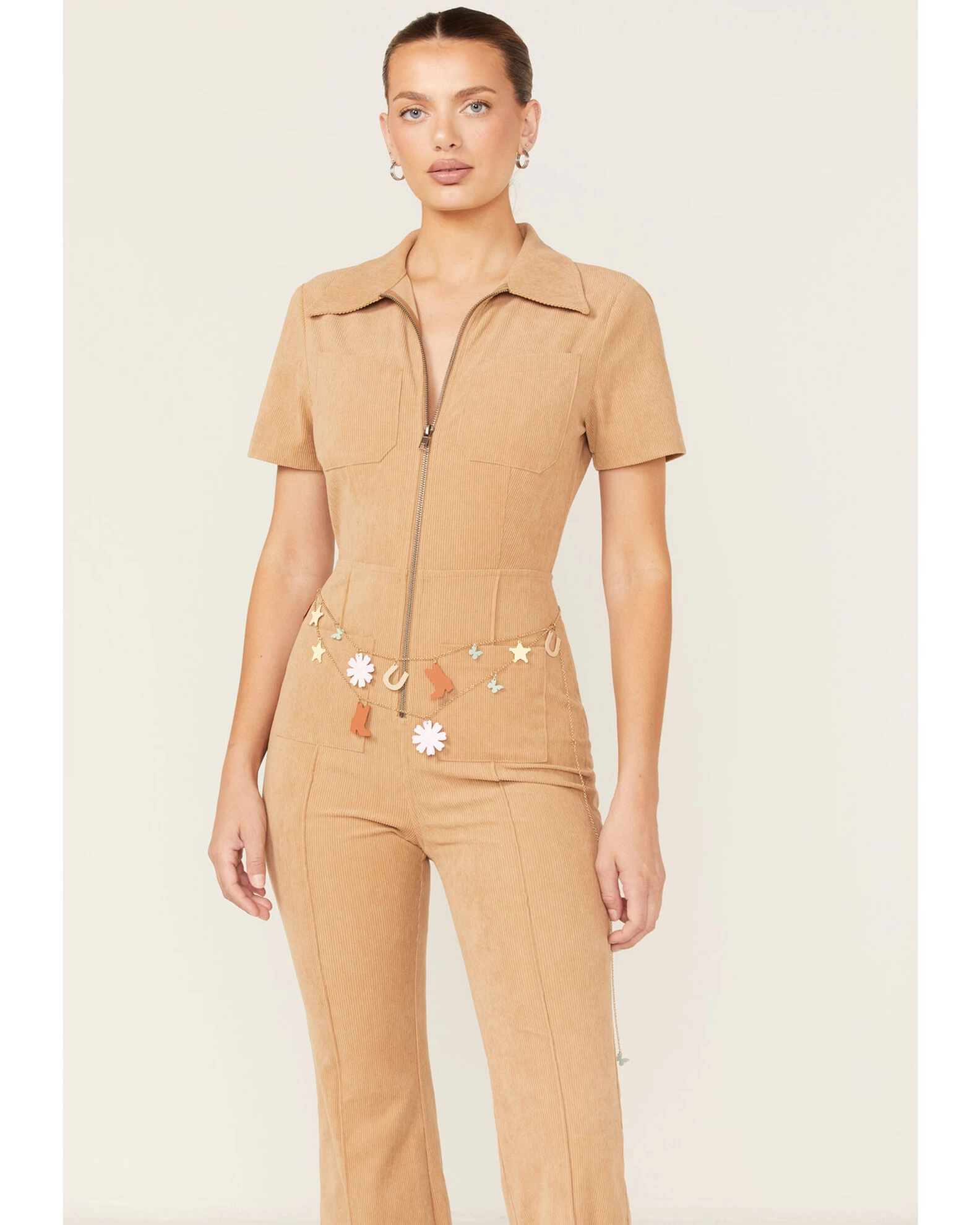 Understated Leather Women's Lucky Charm Chain Belt 1 Understated Leather Women's Lucky Charm Chain Belt