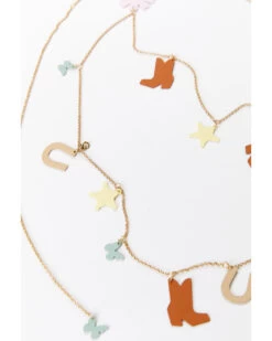 Understated Leather Women's Lucky Charm Chain Belt 6 Understated Leather Women's Lucky Charm Chain Belt -Cowboy Pradise 2000374936 900 P3