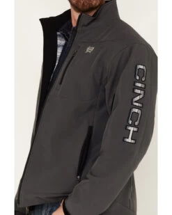 Cinch Men's Solid Logo Sleeve Zip-Front Softshell Jacket  -Cowboy Pradise 2000375174 020 P3