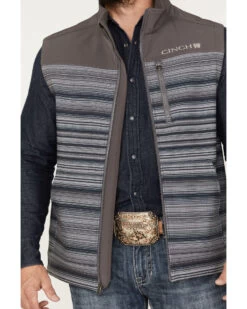 Cinch Men's Bonded Softshell Vest -Cowboy Pradise 2000375211 020 P3