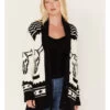 Idyllwind Women's Steer Head Knit Boyfriend Cardigan