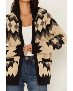 Tasha Polizzi Women's Cabin Southwestern Print Cardigan -Cowboy Pradise 2000375505 103 P3