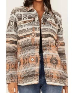 Idyllwind Women's Southwestern Stripe Shacket -Cowboy Pradise 2000375741 201 P3