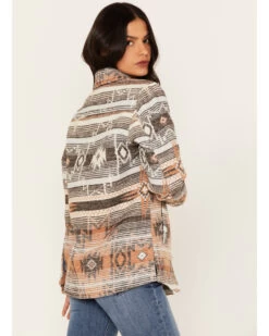 Idyllwind Women's Southwestern Stripe Shacket -Cowboy Pradise 2000375741 201 P4