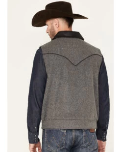 Powder River Outfitters Men's Heathered Wool Vest 7 Powder River Outfitters Men's Heathered Wool Vest -Cowboy Pradise 2000376144 022 P4