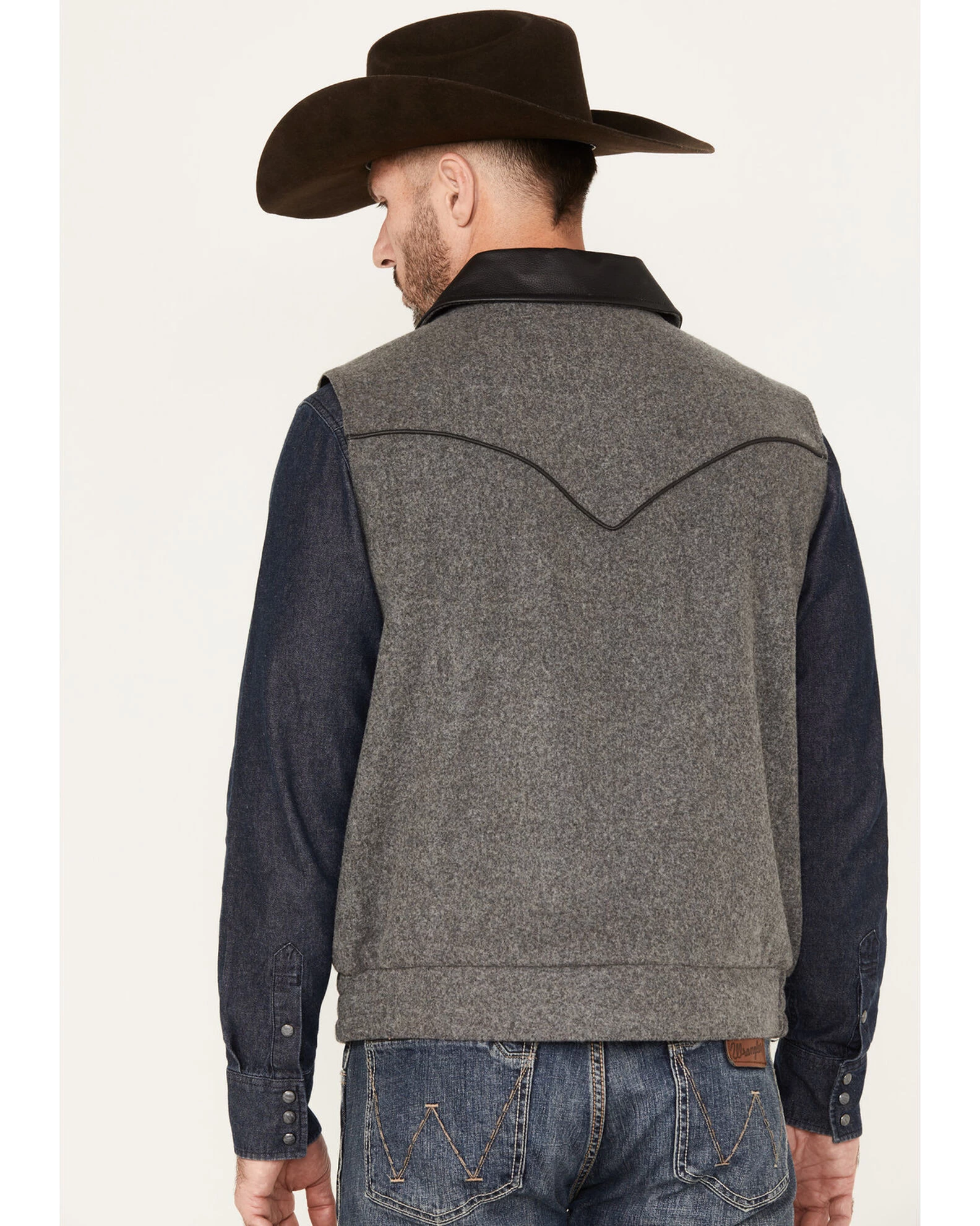 Powder River Outfitters Men's Heathered Wool Vest 4 Powder River Outfitters Men's Heathered Wool Vest - Image 4