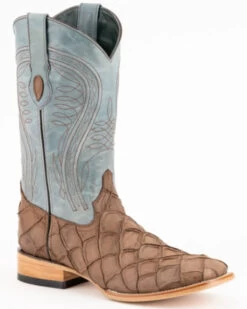 Ferrini Men's Bronco Pirarucu Print Western Boots - Square Toe 