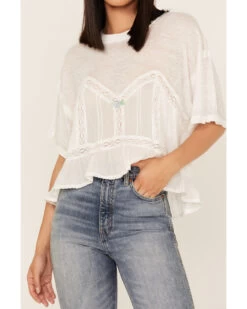 Free People Women's Fall In Love Tee -Cowboy Pradise 2000376773 103 P3