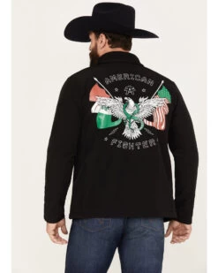 American Fighter Men's Plateau Softshell Jacket -Cowboy Pradise 2000377237 001 P4