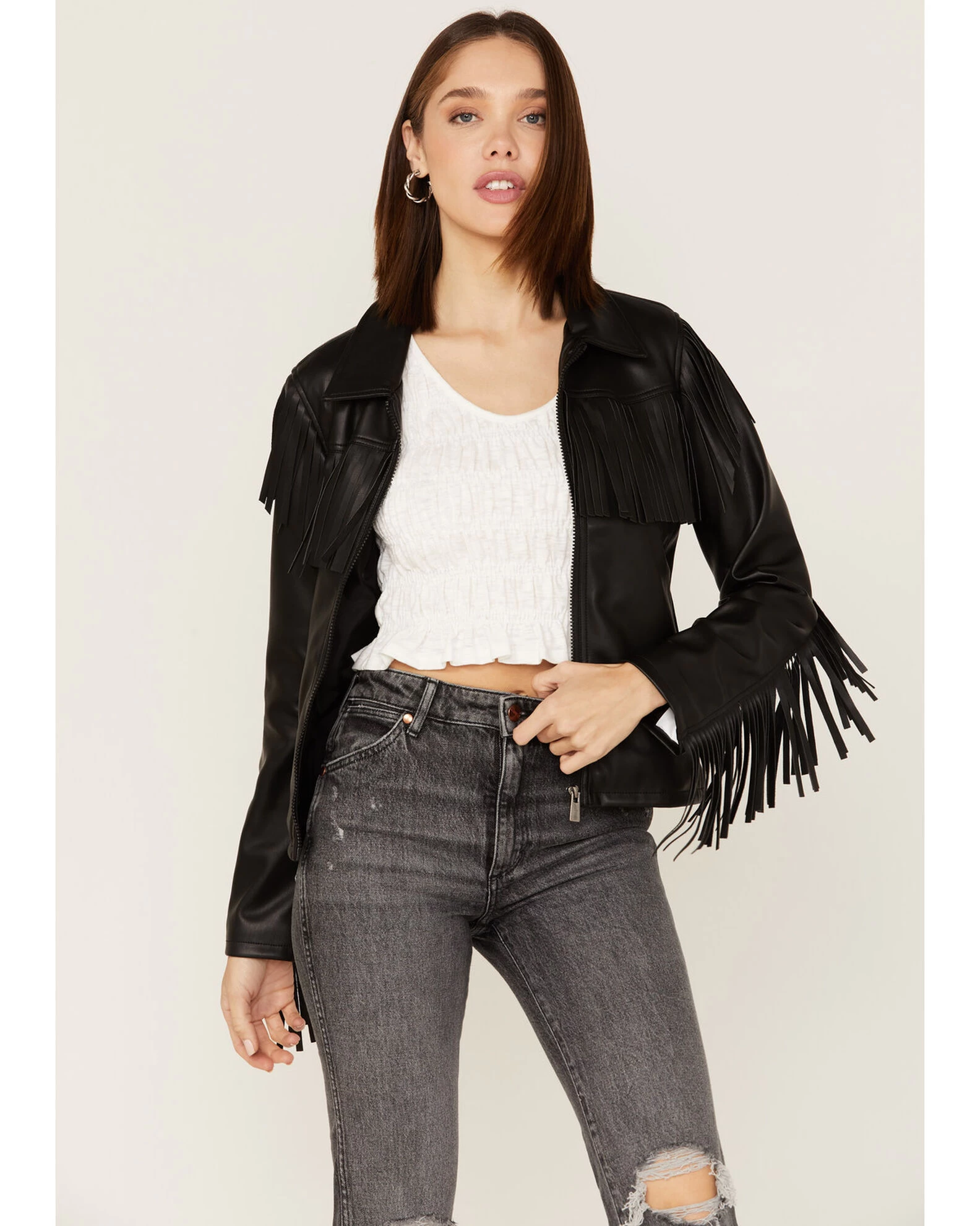 Wrangler Women's Shearling Stamped Jacket 1 Wrangler Women's Shearling Stamped Jacket