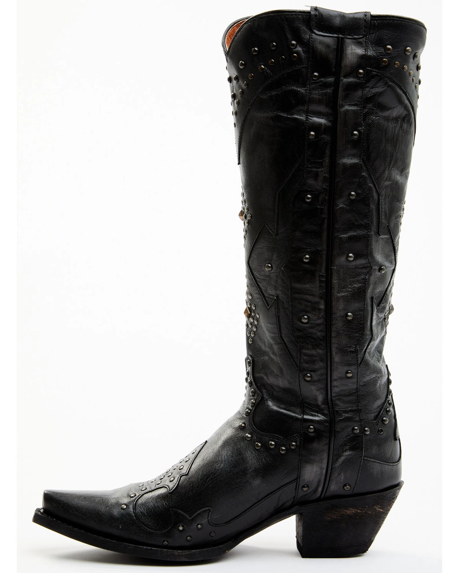 Dan Post Women's Daredevil Studded Tall Western Boots - Snip Toe 3 Dan Post Women's Daredevil Studded Tall Western Boots - Snip Toe - Image 3