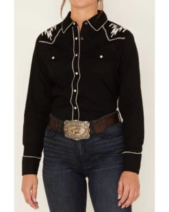 Ariat Women's Retro Chimayo Southwestern Long Sleeve Snap Shirt -Cowboy Pradise 2000377707 001 P3