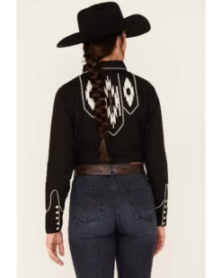 Ariat Women's Retro Chimayo Southwestern Long Sleeve Snap Shirt -Cowboy Pradise 2000377707 001 P4