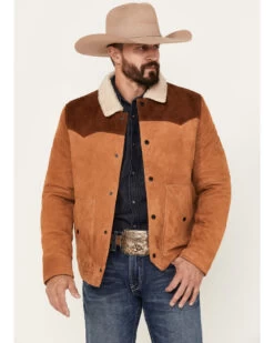 Scully Men's Suede Color Block Jacket
