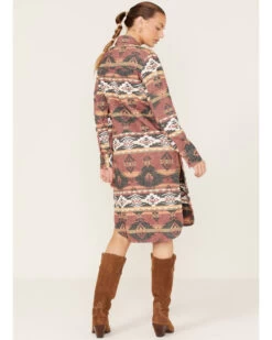 Shyanne Women's Southwestern Print Duster Shacket -Cowboy Pradise 2000378011 646 P4