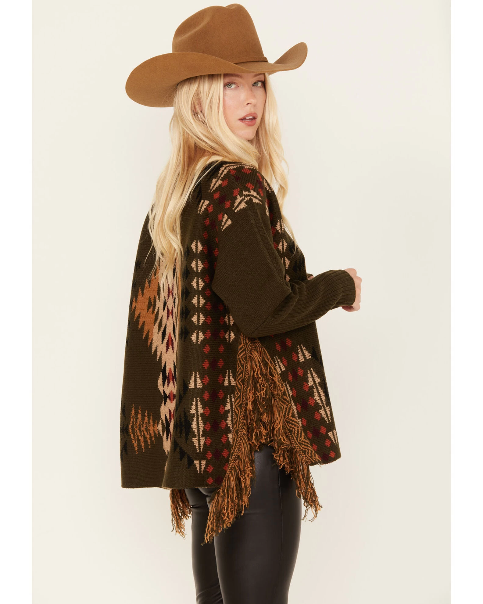 Cotton & Rye Women's Southwestern Print Knit Sweater 2 Cotton & Rye Women's Southwestern Print Knit Sweater - Image 2