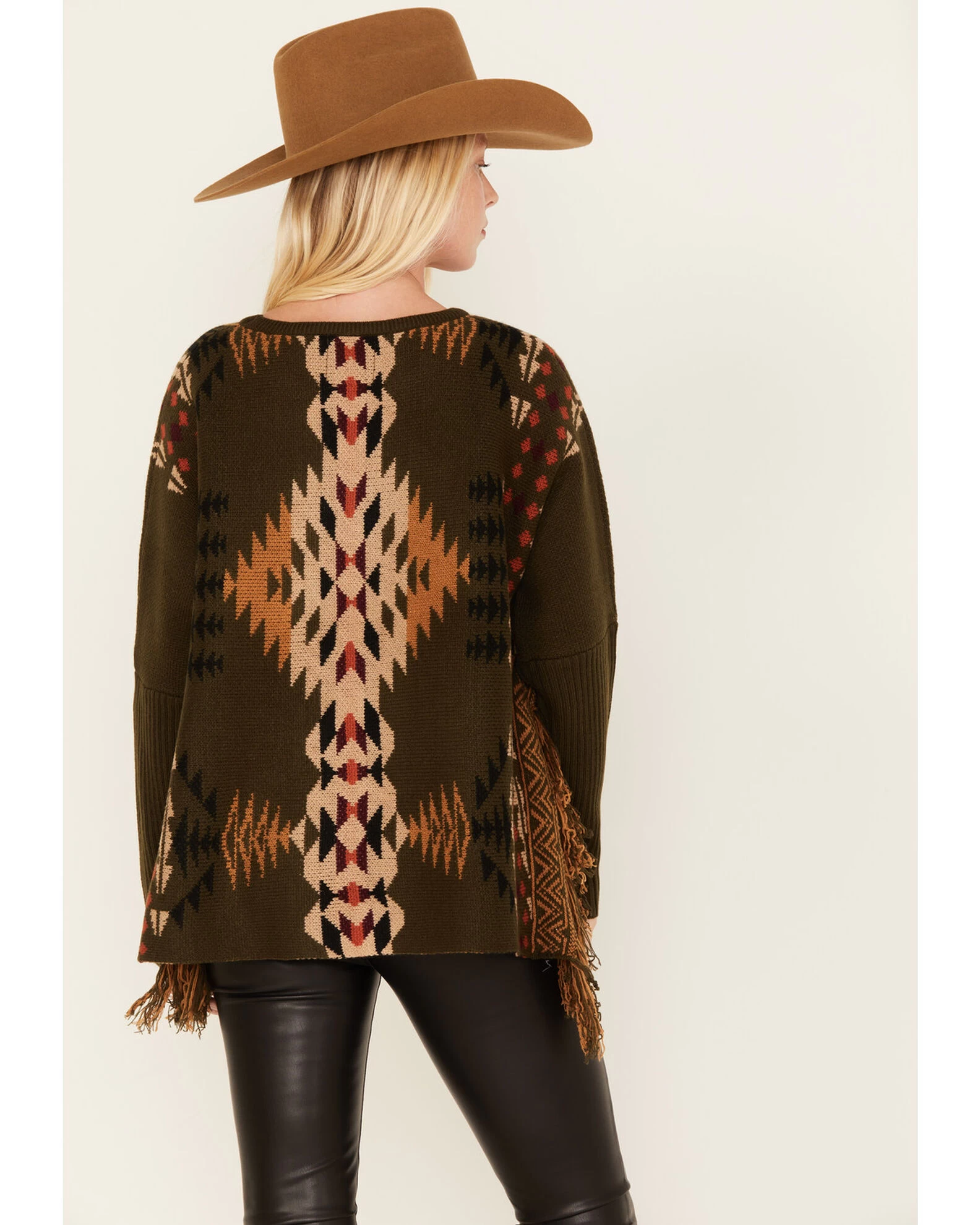 Cotton & Rye Women's Southwestern Print Knit Sweater 4 Cotton & Rye Women's Southwestern Print Knit Sweater - Image 4