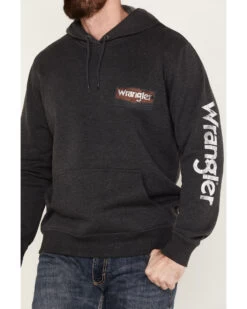 Wrangler Men's Logo Hooded Sweatshirt 6 Wrangler Men's Logo Hooded Sweatshirt -Cowboy Pradise 2000378473 001 P3