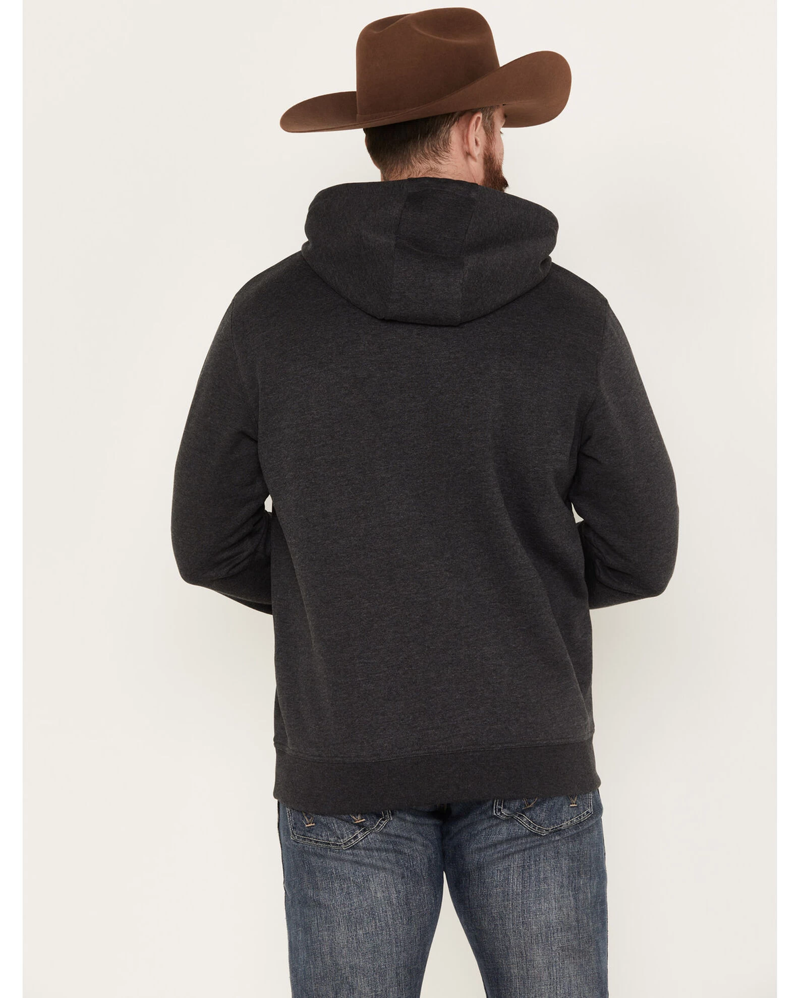 Wrangler Men's Logo Hooded Sweatshirt 4 Wrangler Men's Logo Hooded Sweatshirt - Image 4